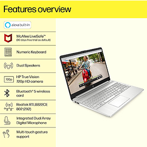 HP 15s fq2673TU Connectivity and Additional Features