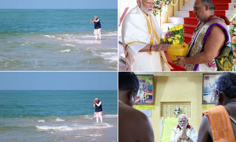 Prime Minister Modi Visits Arichal Munai, the Commencement Point of Ram Setu