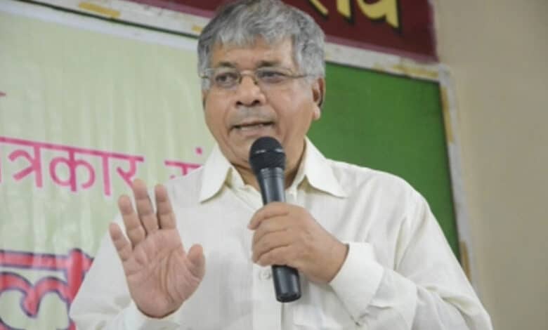 Prakash Ambedkar accuses BJP of using ‘God like EVMs’ for political gains