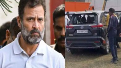 Rahul Gandhi's Vehicle Rear Windscreen Damaged during Nyay Yatra in Bengal's Malda District (video)