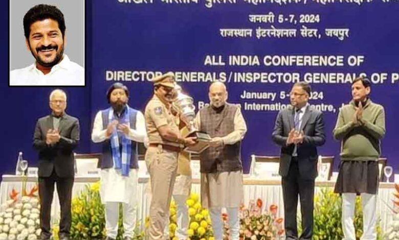 Telangana CM Extends Congratulations to Rajendra Nagar Police Station for Winning Award