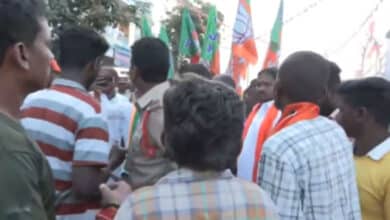 BJP, Cong workers clash during Bandi Sanjay Kumar's Prajahitha Yatra