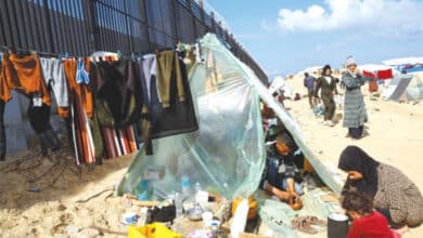 Egypt building wall near Gaza Strip's city of Rafah