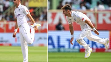 Anderson becomes the oldest fast bowler to participate in a Test match in India