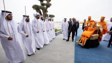 Mahant Swami Maharaj reaches Abu Dhabi for inauguration of UAE's first Hindu temple