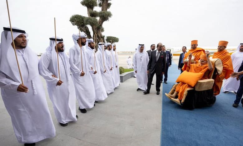 Mahant Swami Maharaj reaches Abu Dhabi for inauguration of UAE's first Hindu temple