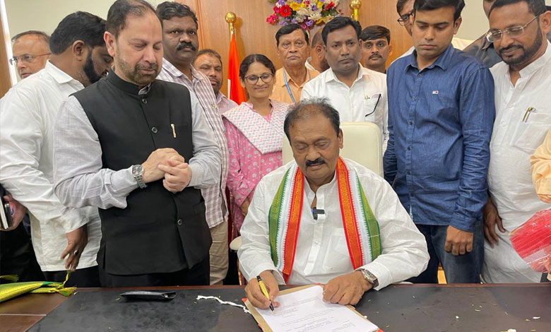 Shabbir Ali takes charge as Advisor to TS Govt at the Secretariat