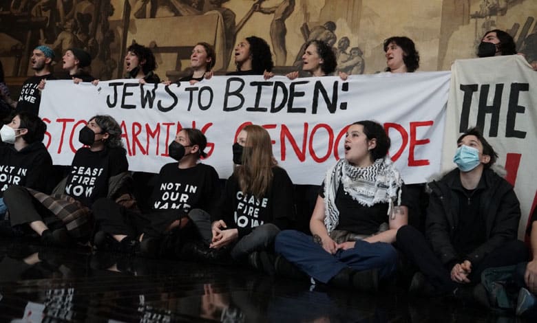 Pro-Palestinian protesters storm NBC lobby to disrupt Biden's show appearance