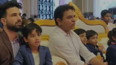 KTR attends children's school anniversary as promised on X platform