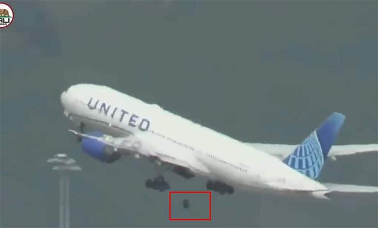 Tire falls off United flight departing from San Francisco (Vidoe)