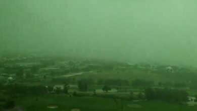 Dubai Residents Stunned as Sky Turns Green During Heavy Rainfall: Video