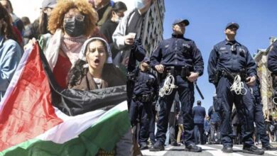 Pro-Palestinian protests sweep US college campuses following mass arrests at Columbia