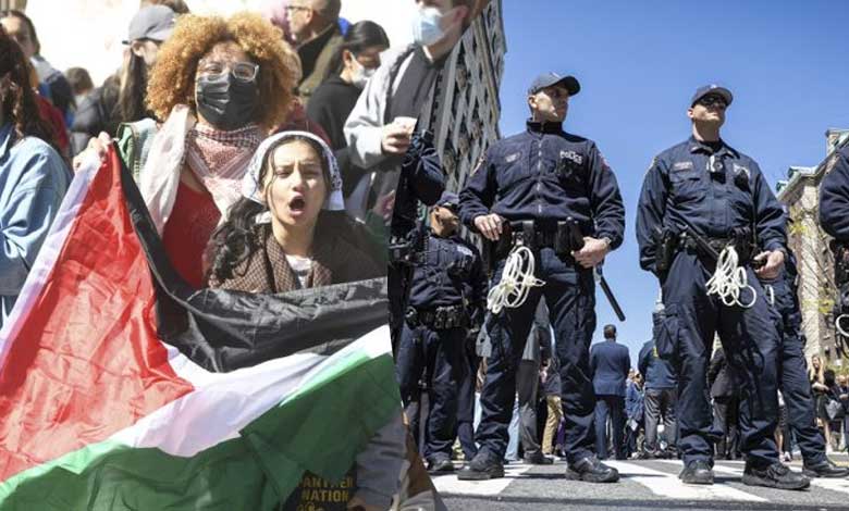 Pro-Palestinian protests sweep US college campuses following mass arrests at Columbia