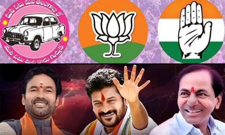 Telangana: Cong, BRS, BJP intensify campaigning for MLC bye-election