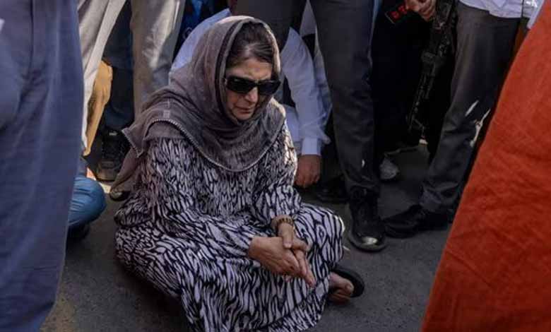 JK: Mehbooba alleges PDP workers detained on polling day, holds protest; police lathicharge crowd: Video