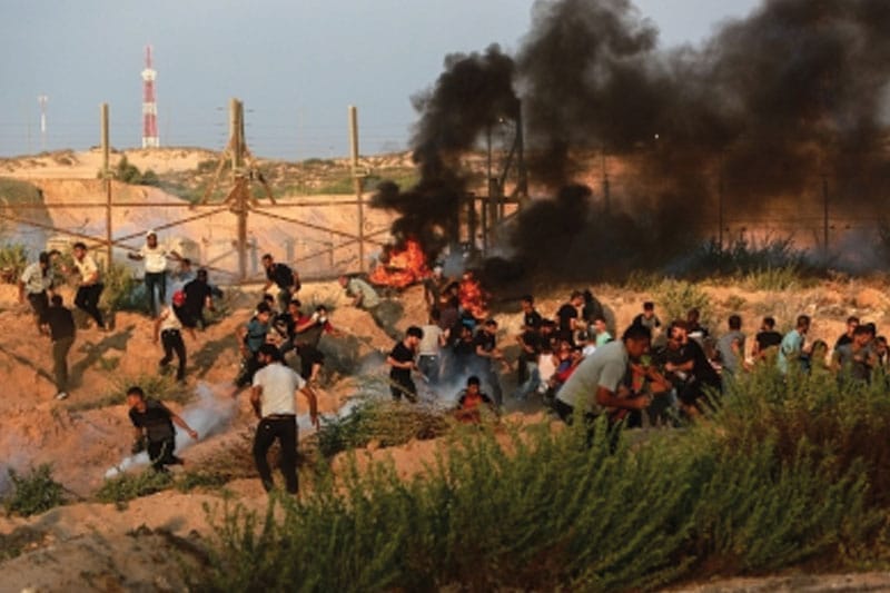 10 Palestinians killed in Israeli airstrike on Gaza City gathering