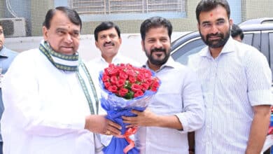 Jolt to BRS as ex-Speaker Pocharam Srinivas Reddy joins Congress