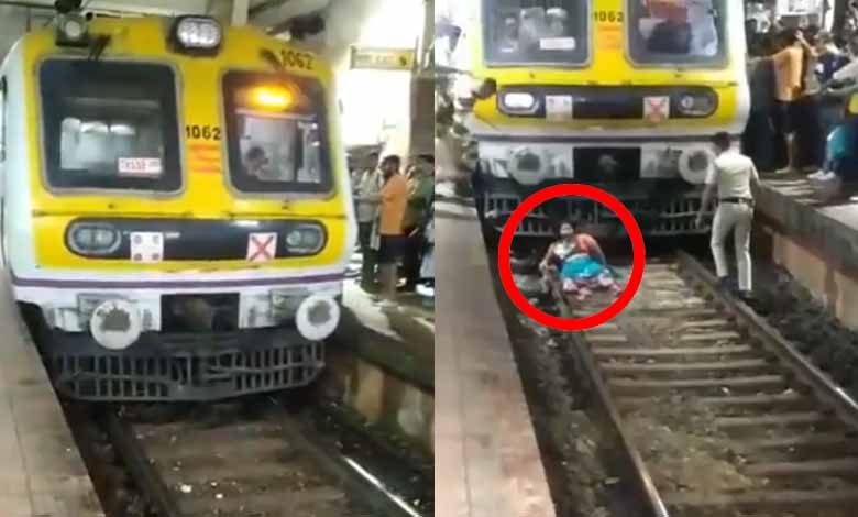 Woman survives but loses legs after train runs over her: Video