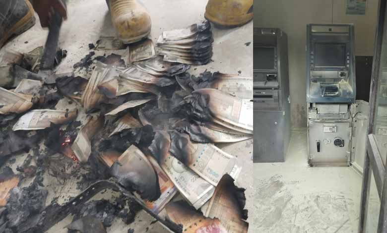 Rs 500 notes burnt in ATM during robbery bid in Maharashtra