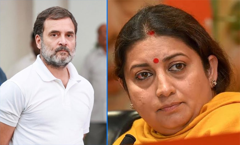 Don’t be nasty to Smriti Irani, LoP Rahul says on X; BJP calls it ‘most disingenuous’