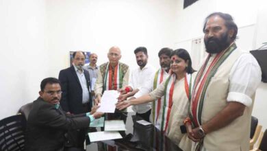 Telangana News | Abhishek Singhvi files nomination as Cong candidate for RS bypoll