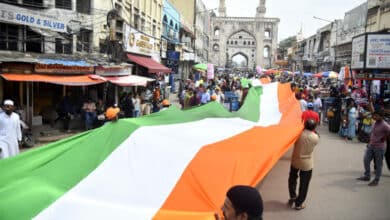 Independence Day | Record-Breaking 5,400-Foot Flag Rally at Charminar