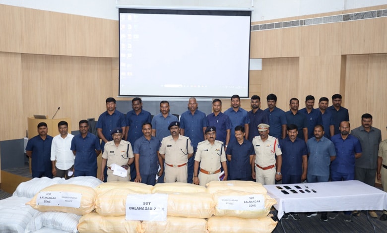 Hyderabad News | 803 kg of Ganja seized; 5 peddlers arrested