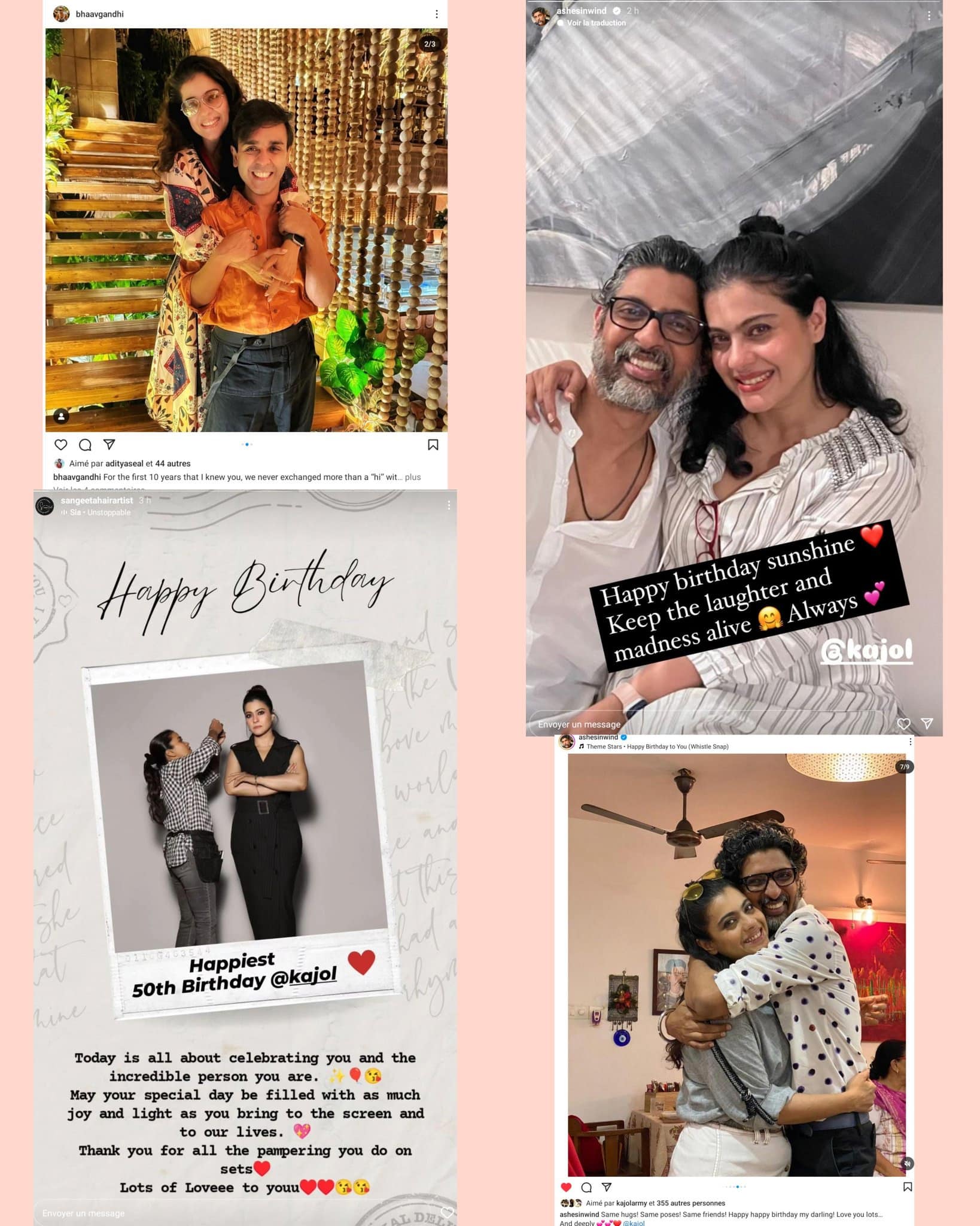 KAJOL2 Kajol Turns 50 Bollywood Stars Shower Her with Love and Wishes