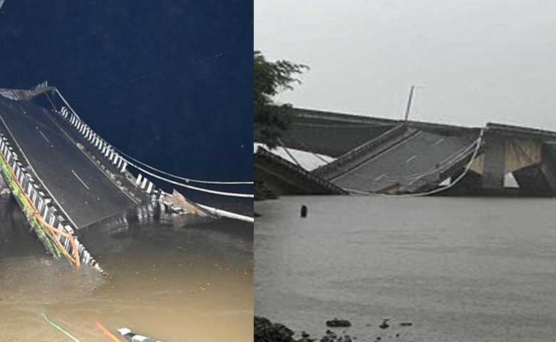 Karwar: Old Kali bridge falls, lorry plunges into river