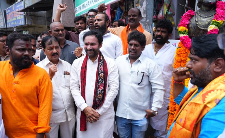 Telangana News | Union min Kishan Reddy inaugurates Tiranga Rally