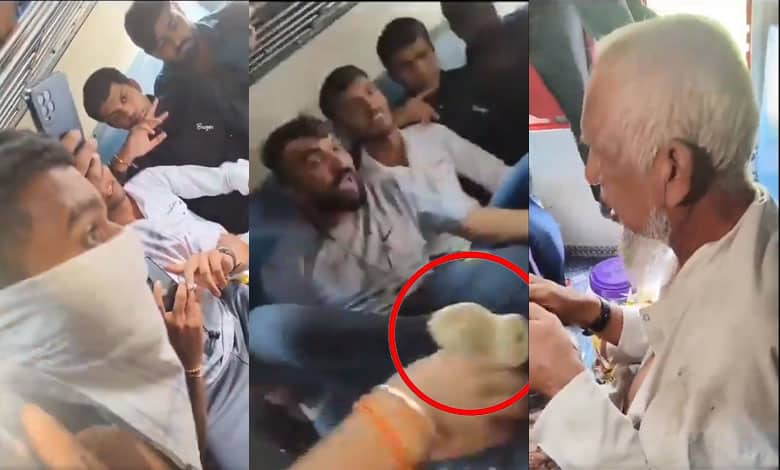 Elderly Muslim man assaulted inside train on suspicion of carrying beef; video goes viral