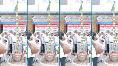 Director of Naseeb Cargo Movers Hoists Tricolor on 78th Independence Day at Aramghar X Road