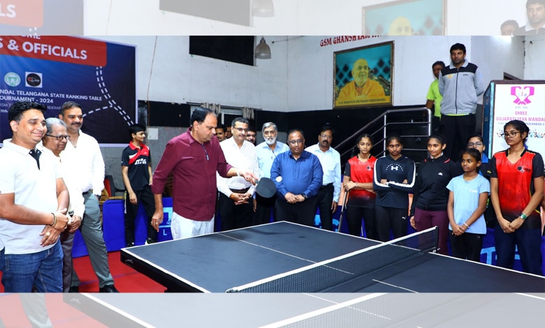 Thrilling Matches Mark the 4th Telangana State Ranking Table Tennis Tournament 2024