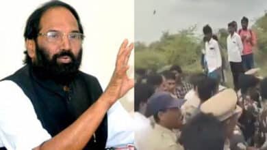 Telangana News | Minister Uttam Kumar Reddy Faces Protest in Nalgonda District