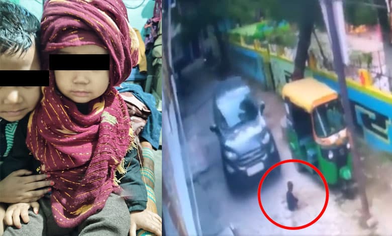 CCTV Footage Captures 3-Year-Old Girl Being Crushed by Neighbor’s Car in Kanpur