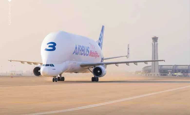 Hyderabad | Beluga Airbus Makes Third Landing at Shamshabad Airport