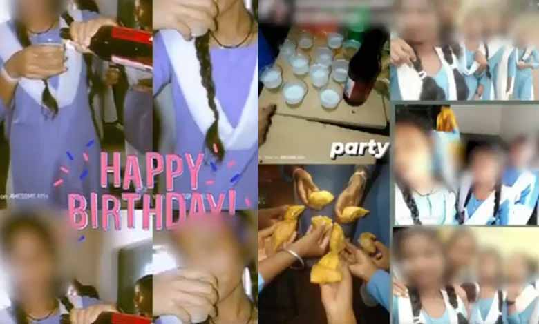 Viral video shows girl students drinking beer at govt school