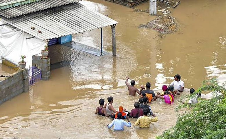 Train traffic remains disrupted due to floods in Telugu states