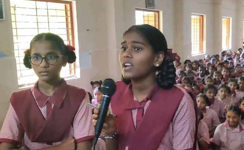 Students Protest Against Poor Food Quality at BC Gurukula Girls' School in Haliya