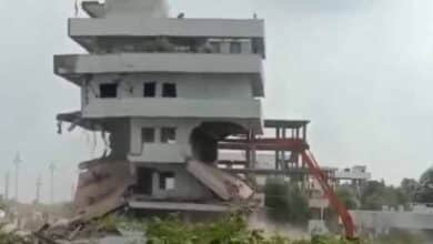 Building Demolition in Mancherial: BRS Leader's Structure Razed