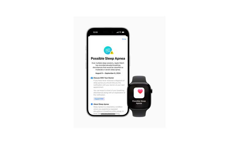 Sleep apnoea alert feature on Apple Watch gets US FDA approval