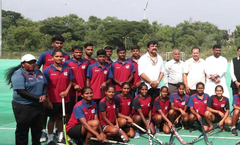 Dr. Mansukh Mandaviya, Hon'ble Minister for Sports and Labour, Visits Gachibowli Stadium, Hyderabad