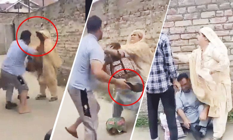 J&K: Man Brutally Beats Elderly Parents in Broad Daylight with Slipper (Disturbing Video Goes Viral)