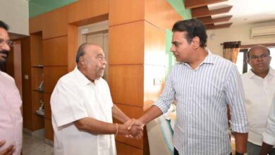 KTR Visits Senior Leader Nagam Janardhan Reddy Following Health Issues