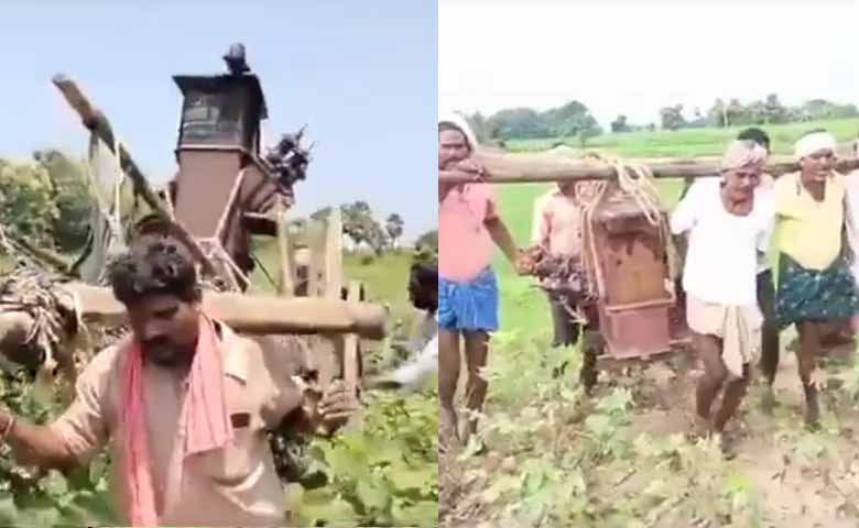 Mahbubabad Farmers Resort to Cattle for Power: Transformers Burnt in Rain, No Response from Officials