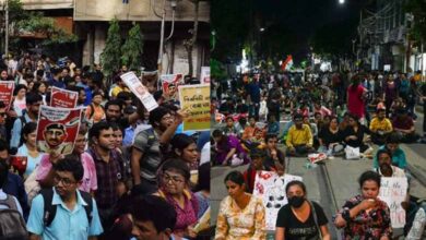 RG Kar issue: After nightlong protest, junior doctors continue sit-in near Kolkata Police HQs