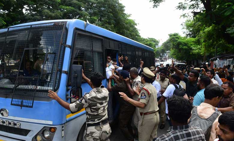 SFI Telangana Protests Demand Appointment of Education Minister and Resolution of Long-Pending Educational Issues