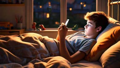 It's almost impossible to keep teens off their phones in bed - but new research shows it really does affect their sleep