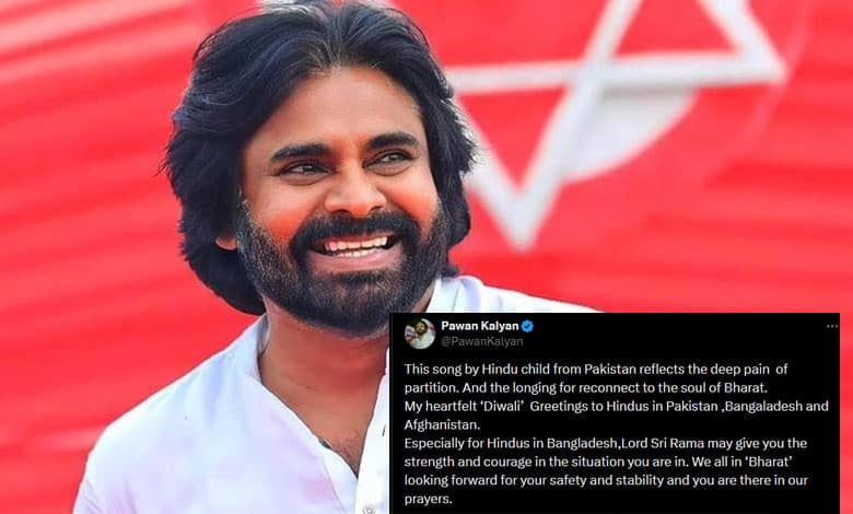 Pawan Kalyan greets Hindus of Pakistan, Bangladesh, Afghanistan on Diwali