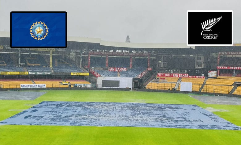 Rain delays toss for first Test between India and New Zealand